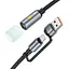 Ліхтарик на кабелі з адаптером Hoco UA38C USB/Type-C to LED Light Adapter Cable black - мініатюра 2