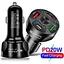 Автомобильное зарядное устройство No Brand CWa 2USB 2Type-C PD20W QC 3.0 Black (70250551) - миниатюра 2