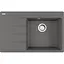 Кухонна мийка Franke Centro, фраграніт, прямокутник, з крилом, 780х500х200мм, чаша - 1, врізна, CNG 611-78 TL, сірий камінь - мініатюра 1