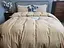 Комплект постельного белья LUXURY Washed из вареного хлопка бежевый Beige  - двуспальный - миниатюра 5