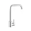 Смеситель для кухни Kroner KRP Edelstahl Klassisch - ESG037 CV023001 Хром матовый - миниатюра 3