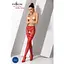 Эротические колготки-бодистокинг Passion S015 red имитация чулок в сеточку и трусиков с доступом S/M/L - миниатюра 2
