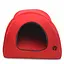 Будиночок юрту для котів та собак Zoo-hunt Loft №1 32х32х32 см червоний + сірий - мініатюра 3