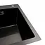 Кухонна мийка Platinum Handmade 65x45 (650x450x230 мм) PVD чорна HSB, Чорний - мініатюра 4