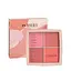 Палітра рум'ян Neverti Illusion Blush 4 відтінки (NP207) - мініатюра 1