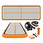 Мат надувной гимнастический 4FIZJO Air Track Mat 500 x 200 x 20 см White/Orange (P-5907739312051) - миниатюра 1