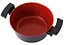 Кастрюля со стеклянной крышкой Neoflam EC-DC-C28I с мраморным покрытием 28 см 7.2 л Черно красный - миниатюра 6