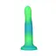 Фалоімітатор Addiction Rave 8″, що світиться в темряві, Glow in the Dark Dildo Blue Green, 20,3 см - мініатюра 3