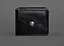 Шкіряне портмоне 4.2 на кнопці чорне - мініатюра 1