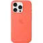 Чохол Silicone case (AAA) with Magsafe and Animation для Apple iPhone 16 Pro Max (6.9) Tangerine - мініатюра 2