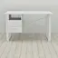 Письмовий стіл із ящиками Ferrum-decor Оскар 750x1200x600 метал Білий ДСП Біле 16 мм (FRD-103220) - мініатюра 5