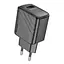Мережевий зарядний пристрій Hoco CS21A Rich single port QC3. 0 charger чорний - мініатюра 1