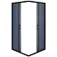 Душевая кабина Bravo квадратная без поддона Odra N90GB 1 шт., черный матовый, тонированный - миниатюра 2