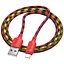 Дата кабель Hoco X116 Meridian USB to Lightning 2.4A (1m) Gradient Red Mix - мініатюра 3