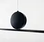 Мінімалістична підвісна люстра з чорному каркасі 120 см | Line F | Арт. SG31-1200L BK - мініатюра 4