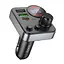 АЗП з FM-модулятором HOCO E86 Alegria 48W dual port PD30W+QC3.0 car BT FM transmitter Black - мініатюра 1