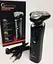Чоловіча електробритва Gemei 7728 для бороди роторна акумуляторна бритва для чоловіків - мініатюра 2