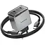МЗП Borofone BN21 Lena PD40W+QC3.0 (2USB-C) + кабель Type-C to Type-C Metal gray - мініатюра 6