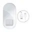Бездротовий зарядний пристрій Baseus Simple 2in1Pro Edition White WXJK-C02 - мініатюра 1