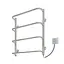 Электрический полотенцесушитель Kosser Скоба 600x500/4 ЕR рег. ДС08ER, Хром, Правое - миниатюра 1