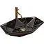 Умивальник Rea Vegas black marble shiny накладний чорний REA-U5603, Чорний - мініатюра 1