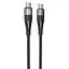 Кабель Hoco Type-C to Type-C Vortex magnetic charging data cable U99 1 м 5A 100W чорний - мініатюра 1