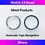 Безель металлический Sikai для смарт-часов Xiaomi Watch S3/S4 Automatic Topic Recognition Silver - миниатюра 6