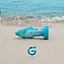 Скляна анальна пробка Gildo Ocean Curl Glass Butt plug - мініатюра 7