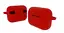Чохол-накладка DK Silicone Candy Friendly з карабіном для Xiaomi QCY T10/T10 Pro/T11 (red) - мініатюра 3