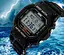 Мужские спортивные часы Skmei 1134 (Черные с белым экраном) - миниатюра 5