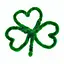 Значок Клевер матовий - мініатюра 1