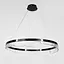 Черная подвесная люстра с кольцевым дизайном Ø 80 см Ст. MJ301-800 BK | Line F - миниатюра 5