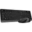 Комплект клавиатура + мышь A4Tech Fstyler FG1010 Black/Grey - миниатюра 2