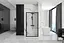Душова кабіна Rea Rapid Swing 80x100 black REA-K6421 + REA-K6410, Чорний матовий, Універсальна, прозорий - мініатюра 5