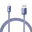Кабель Baseus Crystal Shine Series Fast Charging Data Cable USB to iP 2.4A 1.2m Purple - мініатюра 1