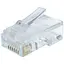 Конектор RJ45 UTP 100 шт. Cablexpert модульна вилка позолочені контакти (LC-8P8C-002/100) - мініатюра 1