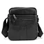 Кожаный небольшой мужской мессенджер черный Tiding Bag M56-0187A - миниатюра 1
