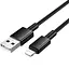 Дата кабель Hoco X119 Energy USB to Lightning 2.4A (1m) Black - мініатюра 4