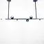 Видовжена підвісна люстра SIMPLE у чорному каркасі Line.F Довжина 100 см - мініатюра 7