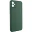 Чохол Getman TPU Liquid Silk Full Camera для Samsung Galaxy A06 Зелений/Dark green - мініатюра 2