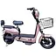 Електричний скутер Scooter 350 Вт (48 В 14.5 Ач) з кошиком рожева бронза - мініатюра 2