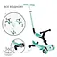 Самокат Globber Go Up Active Lights 360 колеса светятся до 20/50кг от 1 года мятный (749-206) - миниатюра 2