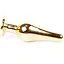 Анальна пробка Boss Of Toys Boss Series - Jewellery Gold Butt Plug Green, BS6400069, Золотий / Зелений - мініатюра 6