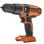 Аккумуляторная дрель-шуруповерт Black+Decker без АКБ и ЗП BDCH188N - миниатюра 1