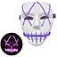 Неоновая маска для вечеринок с подсветкой LED Mask 1 Violet - миниатюра 1