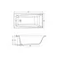 Ванна акрилова Cersant Lorena 140x70 - мініатюра 3