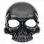 Маска Скелет черная - миниатюра 1