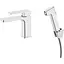 Змішувач для раковини Qtap Gemini (з гігієнічним душем) QTGEM272CRM45689 - мініатюра 1