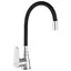 Смеситель для кухни Zerix SOP7 146 с черным гибким изливом ZX2654 Хром - миниатюра 1