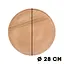 Доска для пиццы кухонная разделочная деревянная из бука с каймой Ø 28 см, Woodly Бежевый 86084 - миниатюра 6